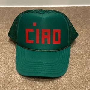 New!!! Green Clare V “ciao” baseball hat
